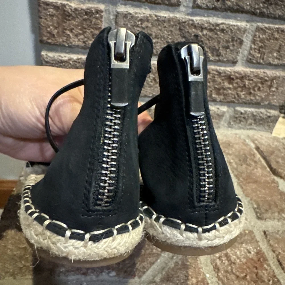 Eileen Fisher Women's  black Strappy  Espadrille Flats Size 5‎ #101